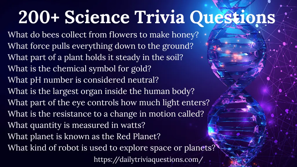 200+ Science Trivia Questions with Answers