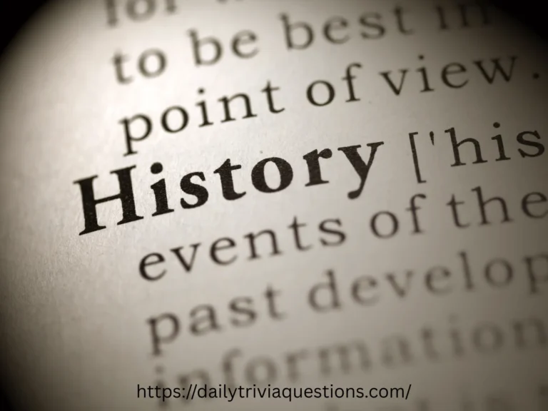 History Trivia Questions