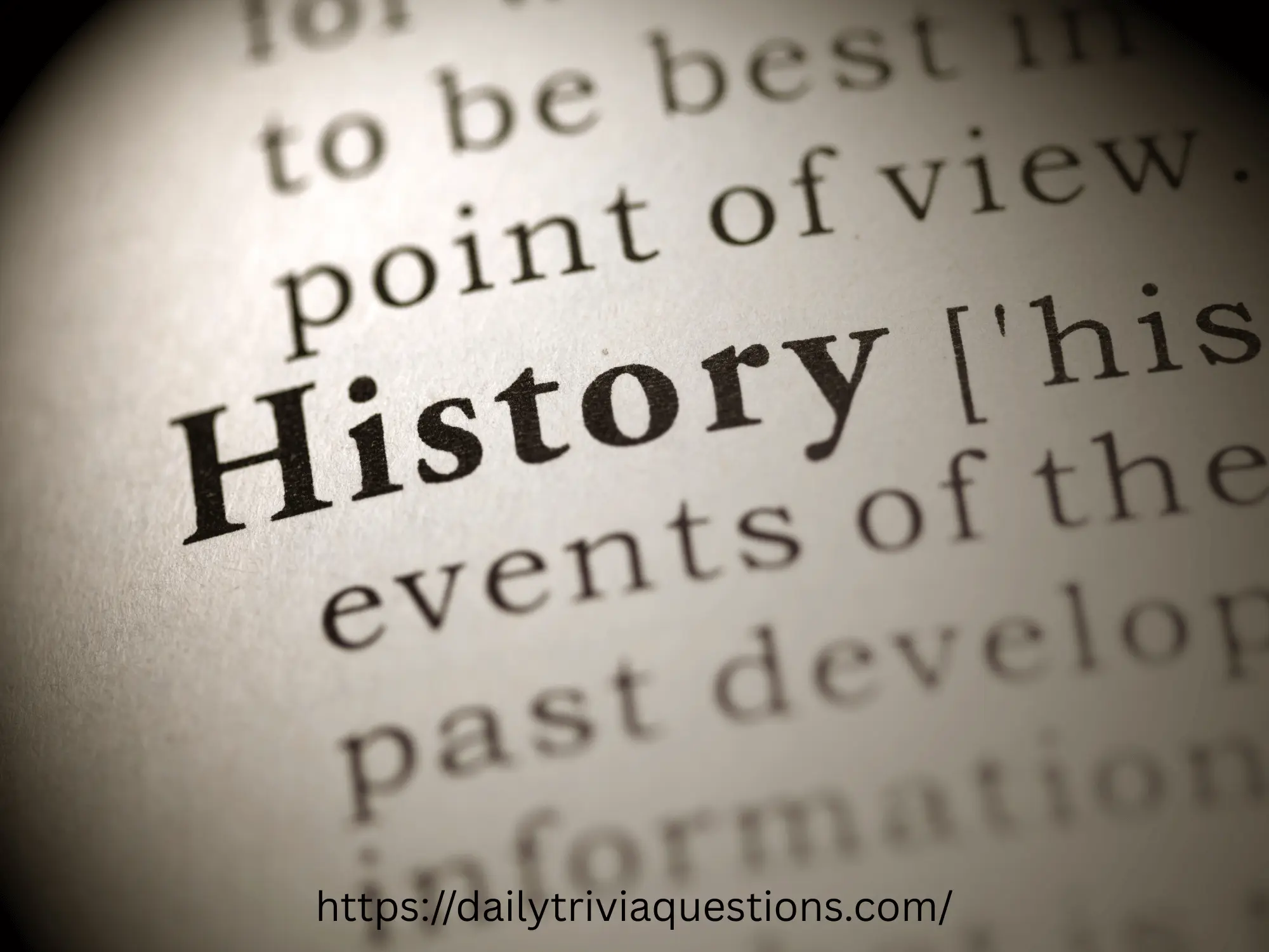 History Trivia Questions