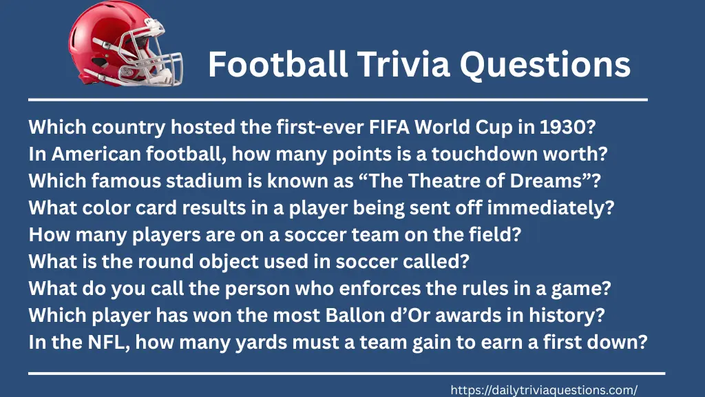Football Trivia Questions