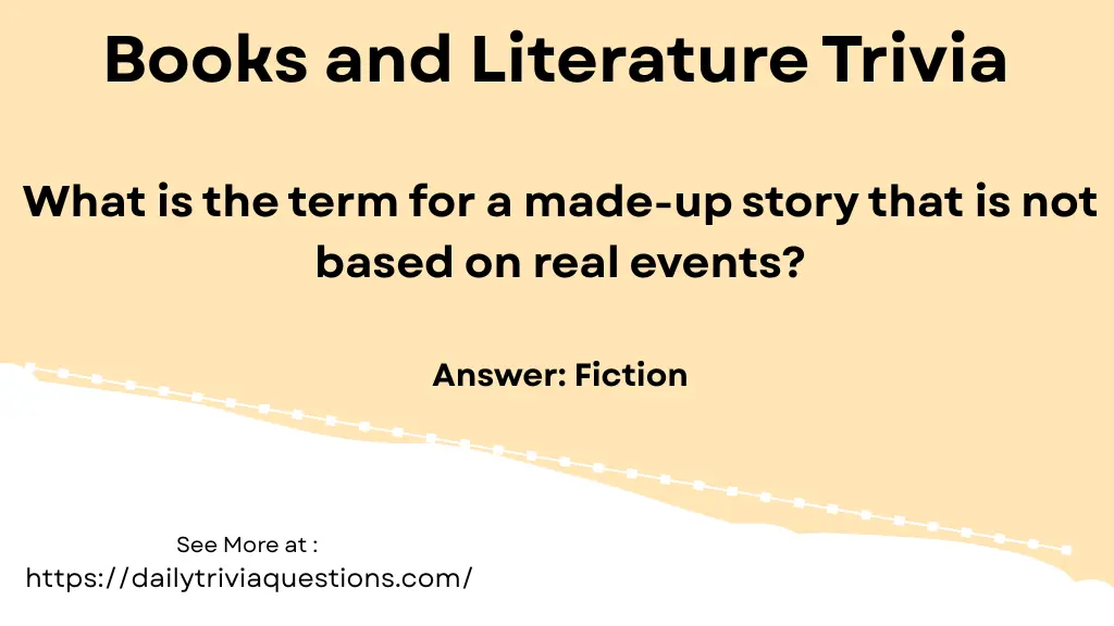 Books and Literature Trivia